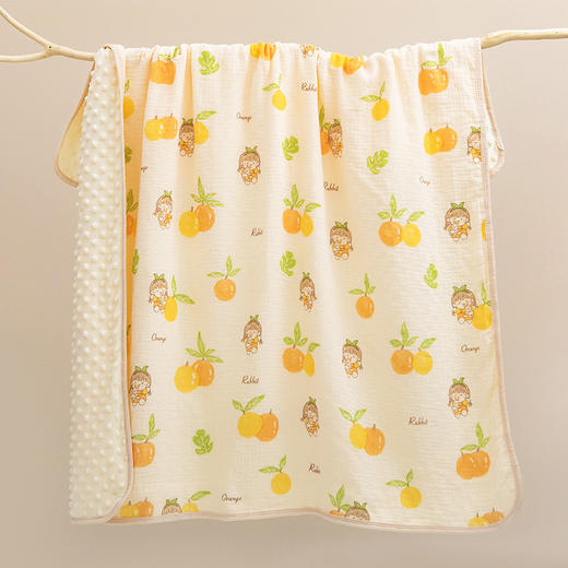 【AB双面可用！安抚保暖双重呵护】豆豆毯婴儿a类绉布童被抱被豆豆绒盖毯幼儿园宝宝卡通四季空调被 商品图14