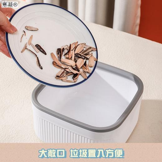 「9.9元包邮！拍2送1」桌面垃圾桶迷你可爱桌上茶几ins风收纳整理桶小号轻奢创意居家日用纸篓筒 商品图0