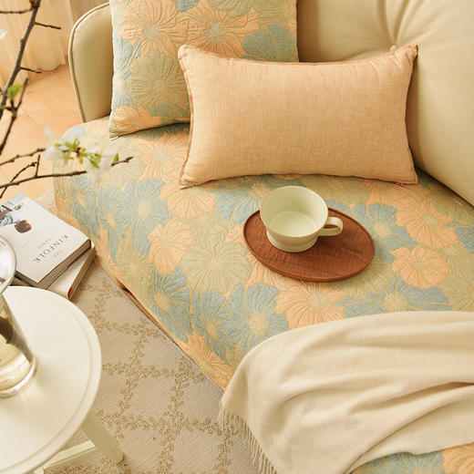 沪上繁华系列沙发巾靠包棉四季通用高端轻奢防滑 商品图0