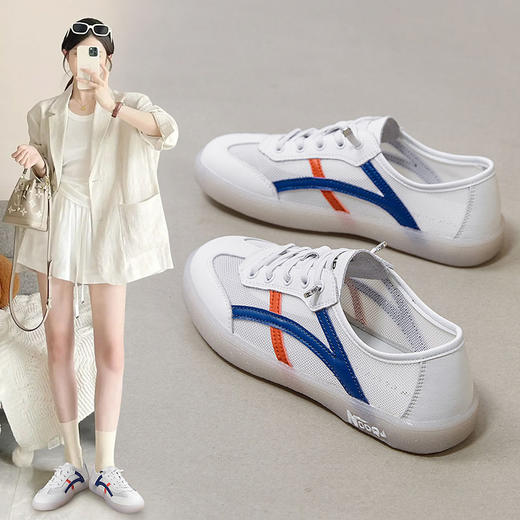 ZHR则则耐磨防滑低帮休闲2024春季新款透气百搭运动休闲女鞋 商品图0