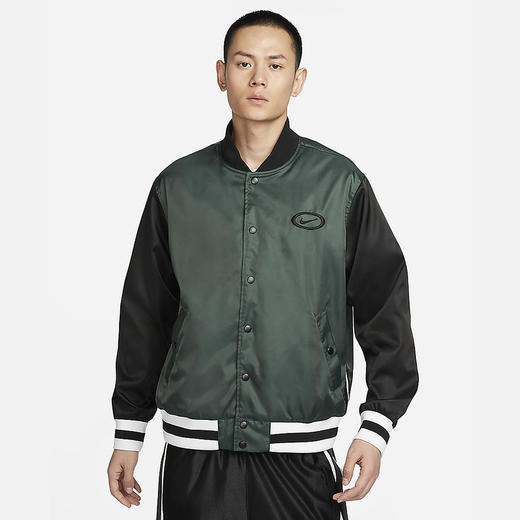 Nike/耐克男子篮球夹克春季棒球服宽松拼接运动休闲外套FN2725-338 商品图0