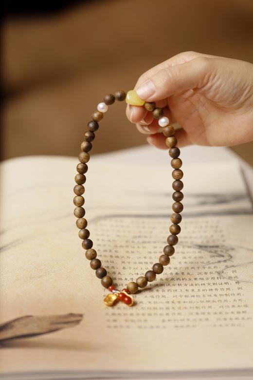 【青山特惠】8mm*38颗绿棋楠 妍蓉 沉香手串 c52 商品图3