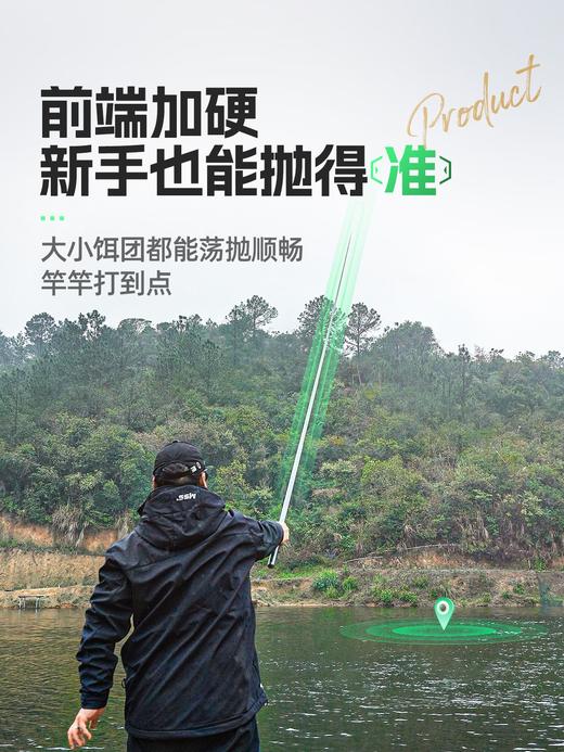 汉鼎一号鲢鳙版鱼竿手杆台钓竿鲢鳙钓竿钓鱼竿手竿 商品图2