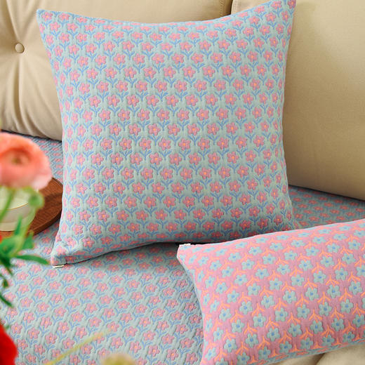 北欧碎花系列沙发巾靠包棉四季通用高端轻奢防滑 商品图1