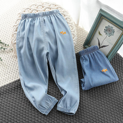 【今夏必备，时尚百搭！】2024新款童装夏季天丝儿童牛仔裤，宽松男女童牛仔裤幼儿园日常服-lm！-ry 商品图2