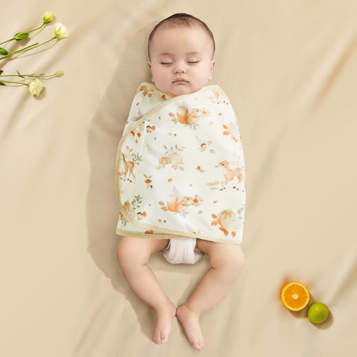 【2条装！限时特价】婴儿防惊跳睡袋包巾春秋a类款纯棉夏季新生儿襁褓巾宝宝睡觉包裹 商品图7