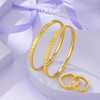 【按克计价黄金1】MEMORA诗普琳时光印记系列黄金戒指碎碎冰足金情侣对戒GL2209 商品缩略图3