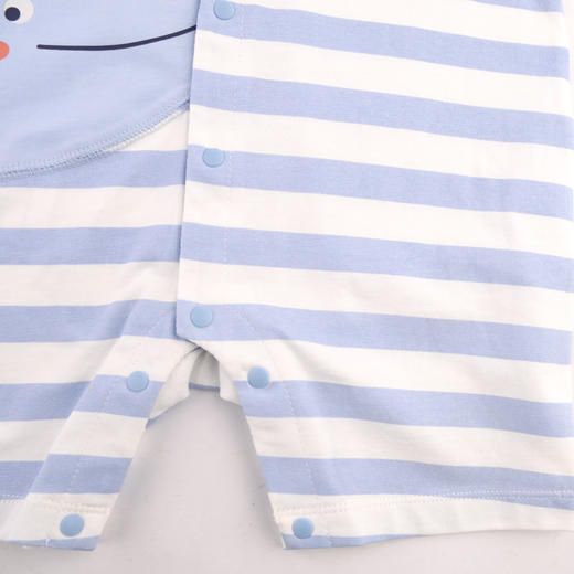 棉果果夏季新品男童纯棉条纹对开连体衣M212722224271 商品图2