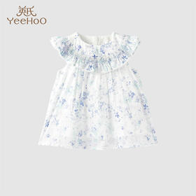 英氏-童衣类（夏）H4英梭短袖连衣裙幻彩淡紫纱11