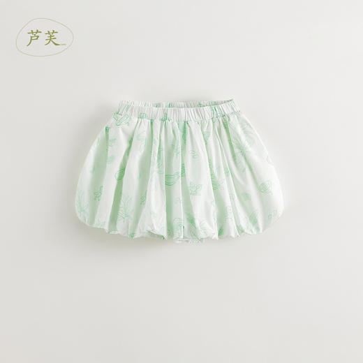 【马克珍妮 芦芙】2024年夏装新款女童清新果蔬纯棉花苞裤240519 商品图1