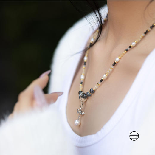 万物三千｜智慧眼 淡水珍珠  吊坠双圈手链、项链 商品图3