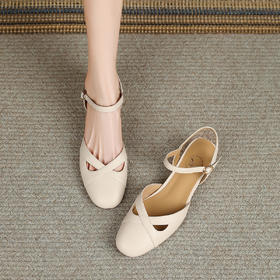 品质好货 | Safiya/索菲娅2024羊皮中后空粗跟凉鞋SF42114704