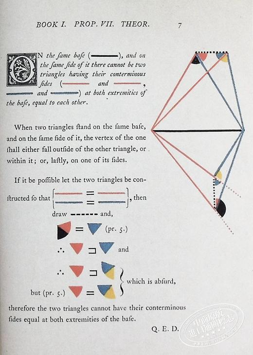 【中商原版】奥利弗 伯恩的欧几里得的元素 Oliver Byrne's Elements of Euclid 英文原版 Art Meets Science 几何 商品图7