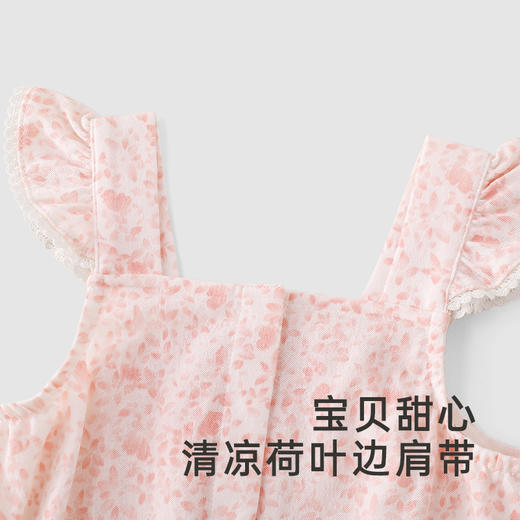 【商场同款】英氏童装哈衣女宝衣服夏季透气连体衣新款爬服 商品图4