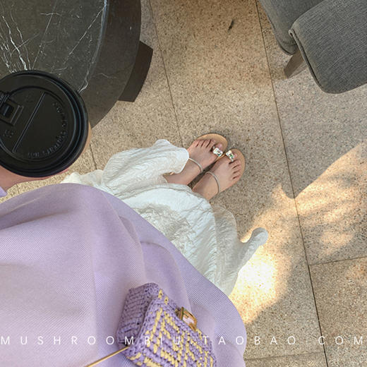 【金蘑菇菇 人间小百合】纱裙+飘飘裙+碎花 春日仙甜温柔风半裙 商品图0