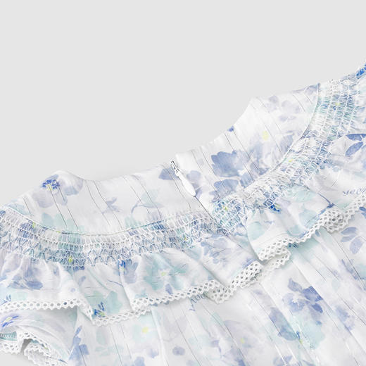 英氏-童衣类（夏）H4英梭短袖连衣裙幻彩淡紫纱11 商品图6