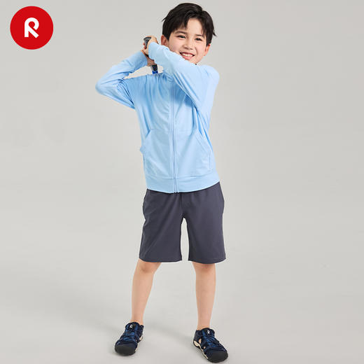 reima男女儿童大童长袖卫衣春秋24新款休闲针织凉感开衫卫衣外套 商品图2