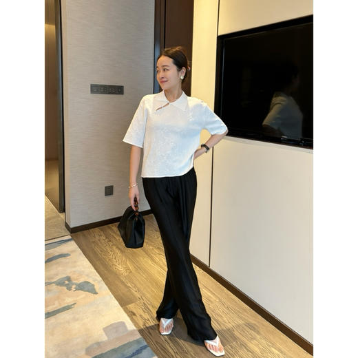 25特价 2404209   吕燕 条纹醋酸直筒 长裤 商品图8