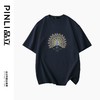 PINLI品立新中式2024夏季新款孔雀烫钻烫画短袖T恤男士圆领体恤BG242111019 商品缩略图5
