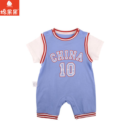 棉果果夏季新品男童纯棉时尚运动连体衣M212727224272 商品图1