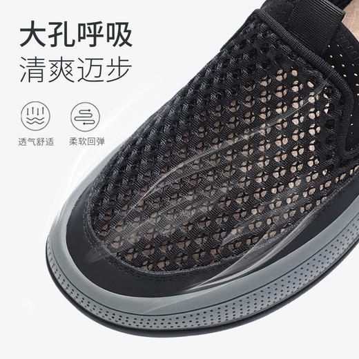 TZF-老北京布鞋男网鞋夏季新款运动鞋镂空透气网面爸爸鞋一脚蹬休闲鞋 商品图2