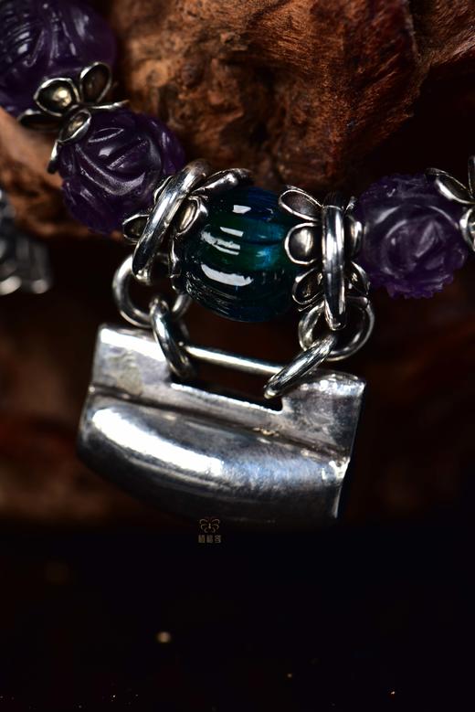 【双喜临门】紫琉璃老银手串-YS2403135 商品图4