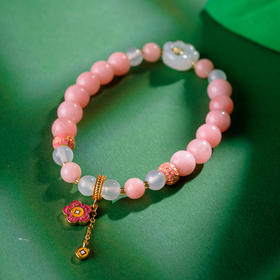 【宫里手串】有钱花 米黄玉手串 8mm