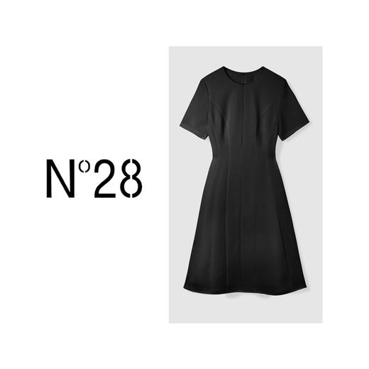 【破价】N°28【S裙】立裁气质短袖收腰显身连衣裙(裙长85cm起)8A21L505 商品图2