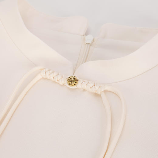 PF833斯尔丽2024新中式国风立领刺绣花纹盘扣直身型改良式旗袍连衣裙 商品图4