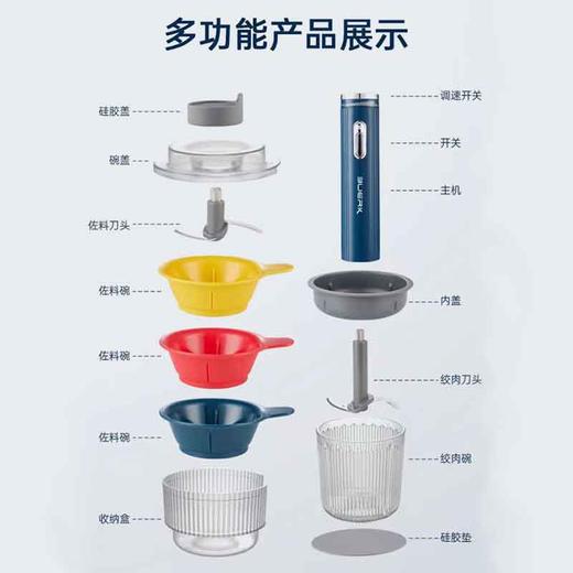 东菱绞肉机电动小型料理机多功能绞菜碎肉搅拌机百味佐料机 商品图6