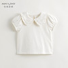 马克珍妮女童绣花娃娃领泡泡袖短袖T恤儿童上衣夏装新款240706 商品缩略图1