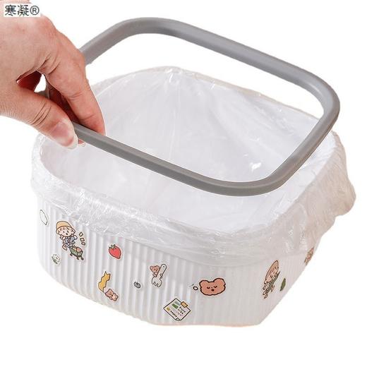 「9.9元包邮！拍2送1」桌面垃圾桶迷你可爱桌上茶几ins风收纳整理桶小号轻奢创意居家日用纸篓筒 商品图4