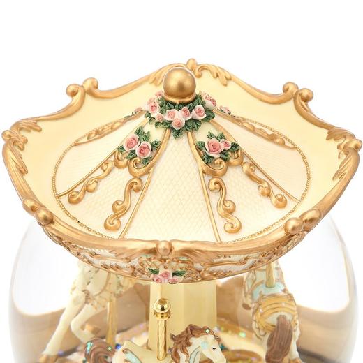 JARLL 150MM 旋转木马音乐盒水球+上盖 PA1201 古典款 商品图3