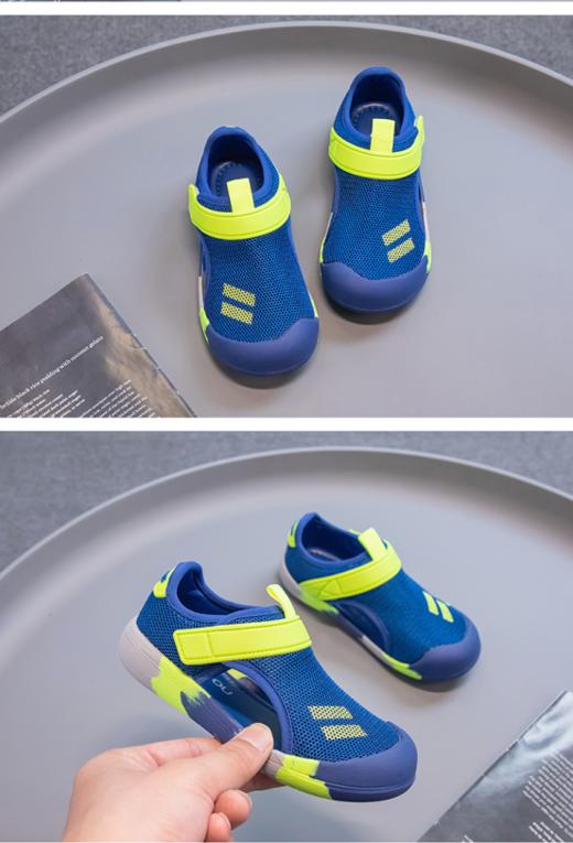 🌸【岁愿透气镂空框子凉鞋SY-Y809】✅鞋面选用优质面料，💐整体舒适柔软。✅舒适透气内里，💥穿着不闷脚。✅采用魔术贴设计，💞方便宝宝穿脱。 商品图3