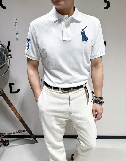 单品包邮现货 THS-特 无补 polo RL家 男士 马球刺绣经典fit朱地棉大马仔 小马仔刺绣polo 8色 AH2312 商品图5