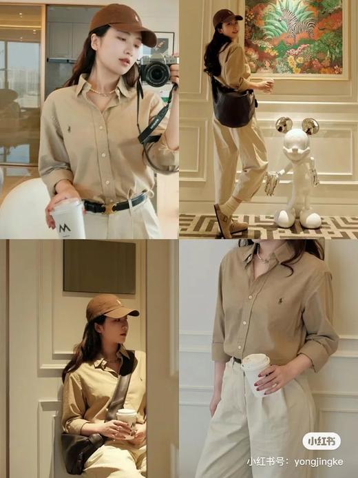 24新款配色！拉夫家情侣款牛津纺长袖衬衫 商品图4