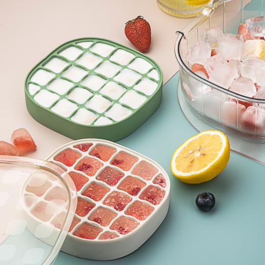 【孙小美夏日按压冰格模盒】✅按压设计，⁠🌈一秒出冰 ✅叠加冷冻更省空间 🔺水冲即净 清洁简单方便 ✅赠送冰铲，⁮🌟冰爽饮品一套搞定🉑️ 商品图1