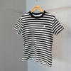 【runrungo条纹短袖T恤】💥1.经典双色棉条纹T恤，✨夏季短袖基本款。💥2.高含棉量，天然棉纤维对皮肤天然友好，♦️不易致敏，手感柔软，吸汗透气。 商品缩略图5
