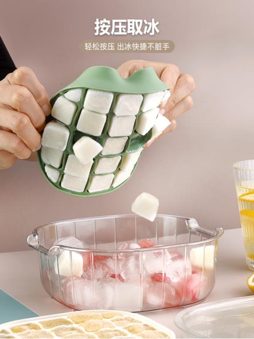 【孙小美夏日按压冰格模盒】✅按压设计，⁠🌈一秒出冰 ✅叠加冷冻更省空间 🔺水冲即净 清洁简单方便 ✅赠送冰铲，⁮🌟冰爽饮品一套搞定🉑️ 商品图0