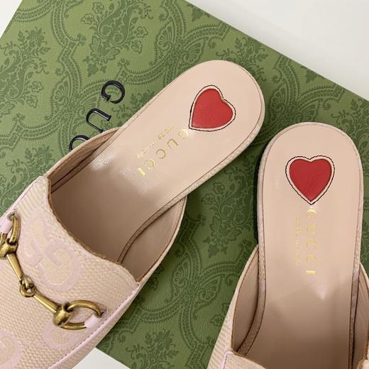 古奇包头半拖鞋女夏外穿穆勒鞋四季新款马衔扣平底鞋懒人凉拖 商品图7