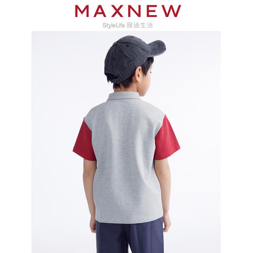 【POLO】童装珠地撞色拼接POLO 1N2341102 商品图2