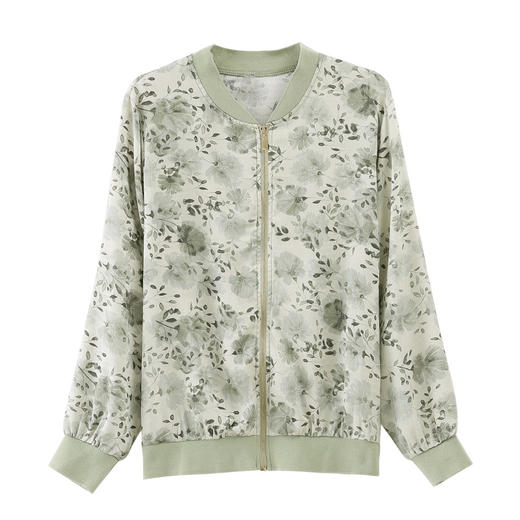 雀说新款时尚洋气立领拼接小个子薄外搭防晒外套AL202 商品图4