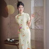 复古新中式，修身高端气质改良长款旗袍GSJ-862 商品缩略图0