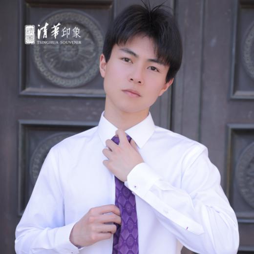 清华文创衬衫男士白色商务款 商品图1