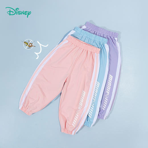 迪士尼【凉感速干防蚊裤】24夏款女童裤子轻薄透气抖抖裤空调裤冰感裤ZD2DK012 商品图1
