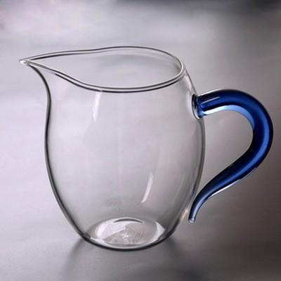 益思泉丨 彩把玻璃公道杯 茶海 高硼硅耐热玻璃 茶具 分茶器 360ml 商品图2