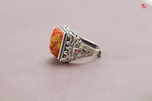 南红龙戒【龙腾四海】，925银镶 商品图3