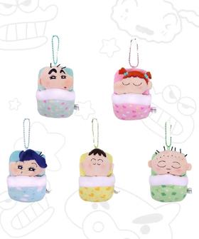 日本TS-FA蜡笔小新婴儿防卫队榻榻米睡袋造型毛绒公仔挂件