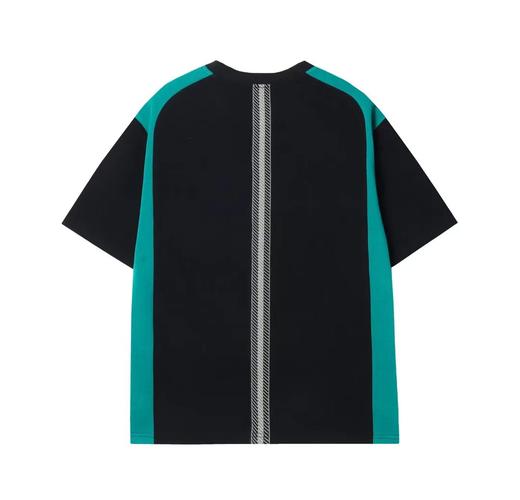 T765夏季青少年设计师撞色拼接新款男女短袖时尚百搭上衣潮流休闲T恤 商品图1