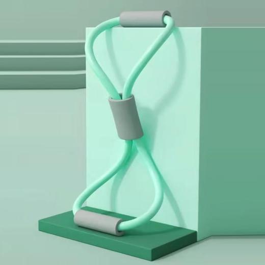 宏太家用健身多功能开肩美背8字拉力器驼背矫正 BZLLQ110 绿色 商品图0